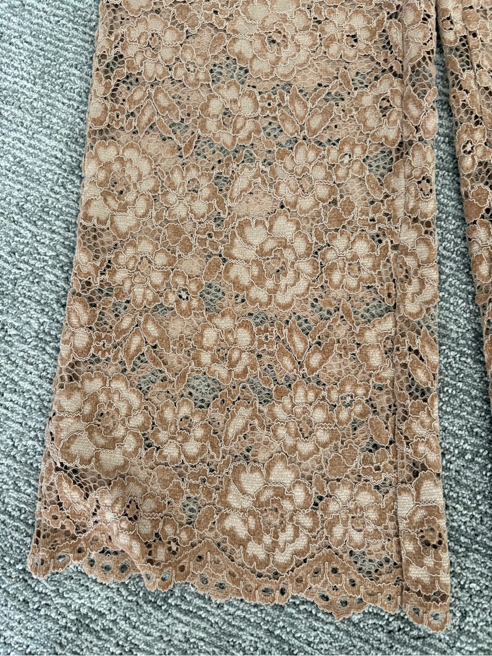 Oli & Hali Lace Wide-Leg Pants in Beige - Picture 3 of 6